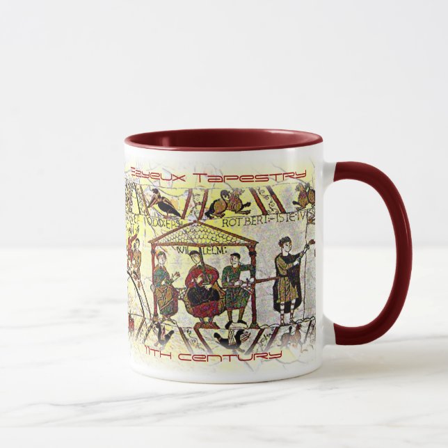 Taza El siglo de Bayeux Tapestry-11th (Derecha)
