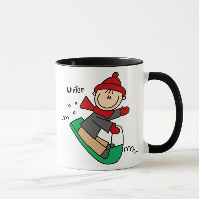Taza El Sledding del invierno (Derecha)