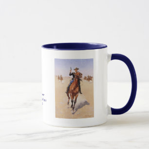 Taza El soldado de caballería de Federico Remington