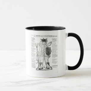 Taza El soldado irlandés inglés, con nueva disciplina