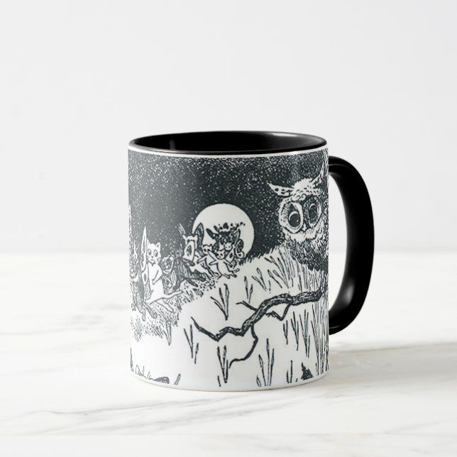 Taza El sueño de Kitty de la Fairyland, Louis Wain (Anverso derecho)