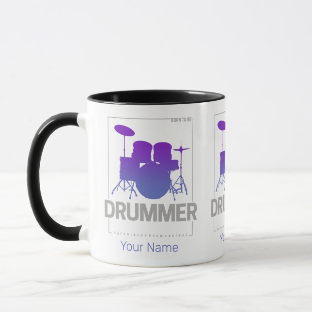Taza El tambor nació para ser miembro de banda percusio (Izquierda)