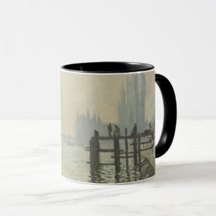 Taza El Támesis debajo de Westminster por Claude Monet