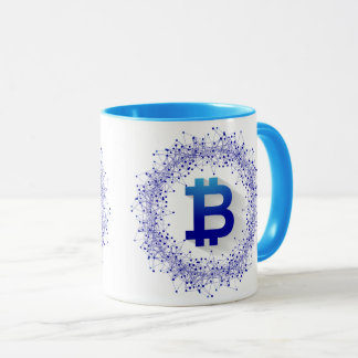 Taza El tazón de Bitcoin azul