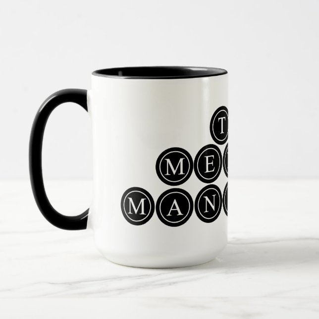 Taza El tazón del café con manifiesto mental (Izquierda)