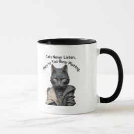 Taza El tazón del café del gato del escritor