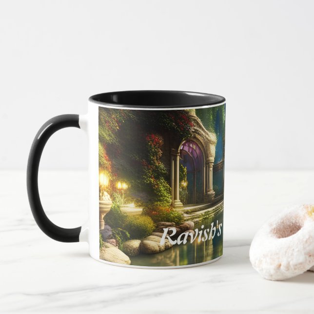 Taza El té matutino de Ravish (Con donut)