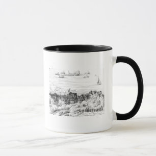 Taza El teatro del cisne en el Bankside como él