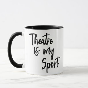 Taza El teatro es mi deporte Cita divertida de actor ac