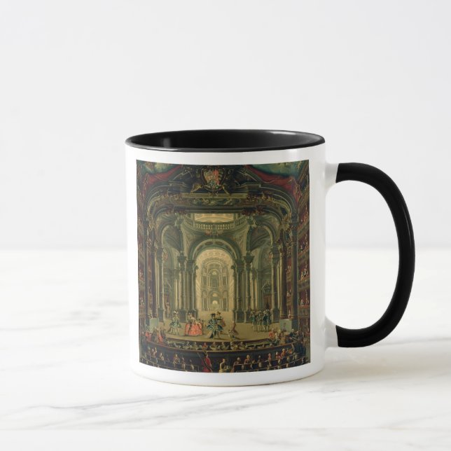 Taza El Teatro Reale en Turín (aceite en lona) (Derecha)