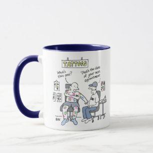 Taza El tema de los tatuajes divertidos