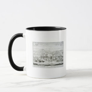 Taza El templo copiado de un diseño en una medalla