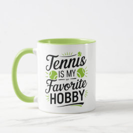Taza El tenis es mi pasatiempo favorito, los tontos mod