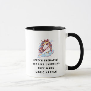 Taza El terapeuta de discurso es como logopedia de los