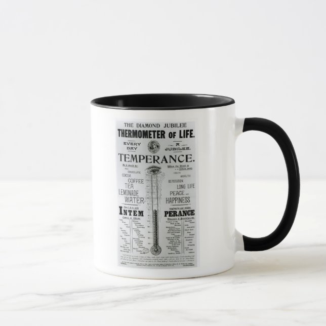 Taza El termómetro del jubileo de diamante de la vida (Derecha)