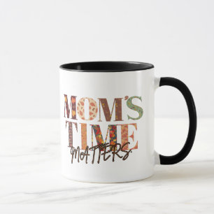 Taza El tiempo de mamá importa - otoño deja temporada d