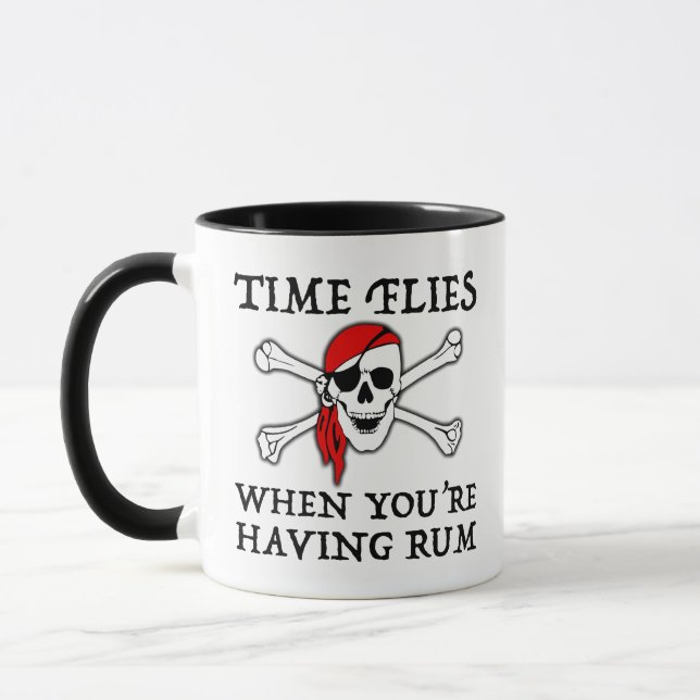 Taza El tiempo vuela cuando tienes Rum (Izquierda)
