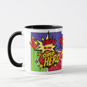 Taza EL TÍO Es Mi HÉROE DE CÓMO Personalizado SUPERHERO