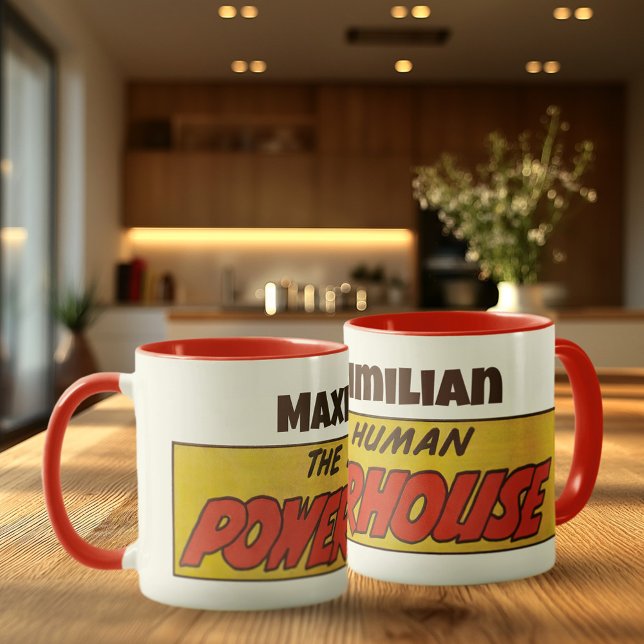 Taza el título de historieta de la Powerhouse humana co (Subido por el creador)