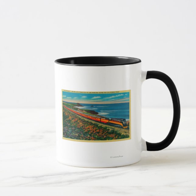 Taza El tren Daylight Limited en California (Derecha)