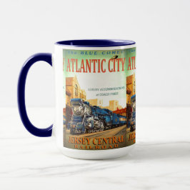 Taza El tren de pasajeros azul del cometa
