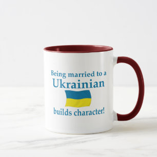 Taza El ucraniano construye el carácter