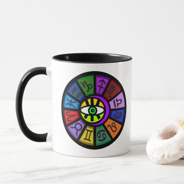 TAZA EL UNIVERSO DE LA MADRE ZODIAC (Con donut)