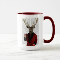 El venado en la Chaqueta de Fumar