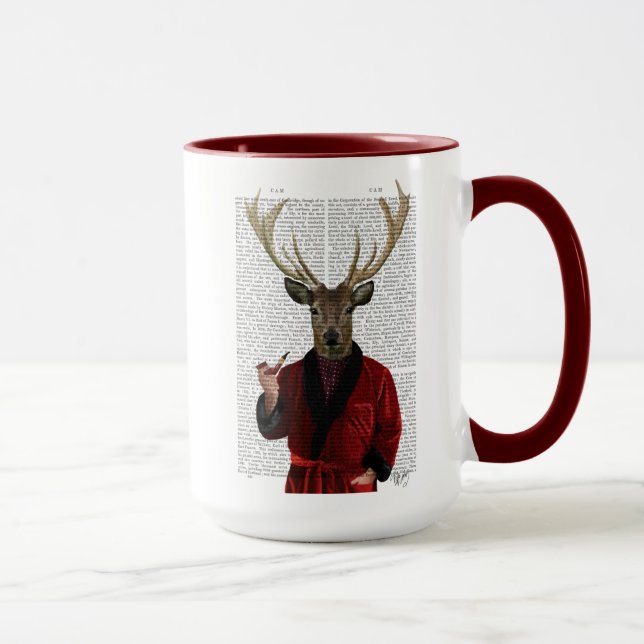 Taza El venado en la Chaqueta de Fumar (Derecha)