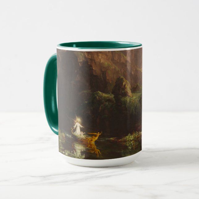 Taza El viaje de la vida: Niñez, 1842 (aceite sobre lie (Anverso izquierdo)