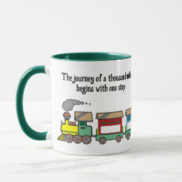Taza El viaje de mil millas comienza con un paso