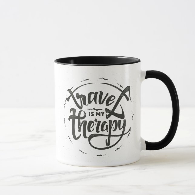 Taza El viaje es mi terapia (Derecha)