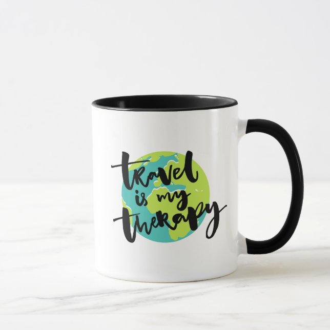 Taza El viaje es mi terapia (Derecha)