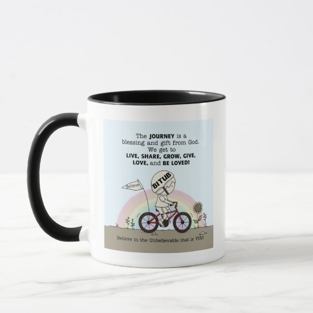 Taza El viaje es un peluche de regalo (Izquierda)