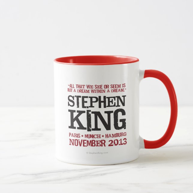 Taza El viaje euro de Stephen King (Derecha)