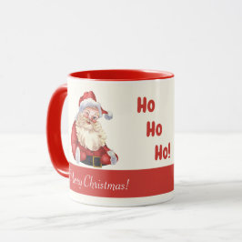 Taza El viejo Papá Noel de moda Ho Ho Ho Ho Feliz Navid