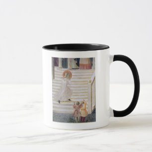 Taza El Virgen María que asciende la escalera