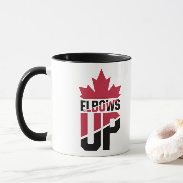 Taza Elbows Up Canada (Con donut)