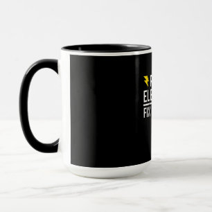 Taza Electricista jubilado arregla un regalo gracioso