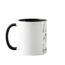 Electricistas Coffee Mug con diagramas de conmutac