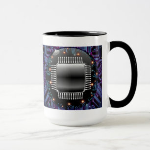 Taza electrónica del circuito de la placa madre