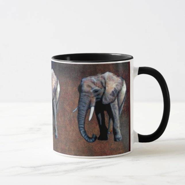 Taza Elefante africano apoya la vida silvestre bebiendo (Derecha)