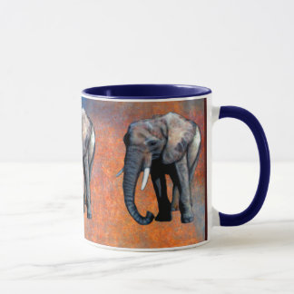 Taza Elefante africano apoya la vida silvestre bebiendo