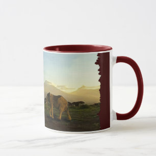 Taza Elefante africano y sabana