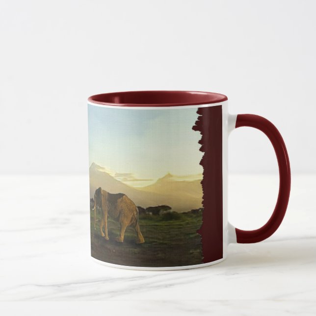 Taza Elefante africano y sabana (Derecha)