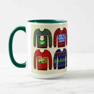 Taza Elefante blanco regalo Navidades feos suéter