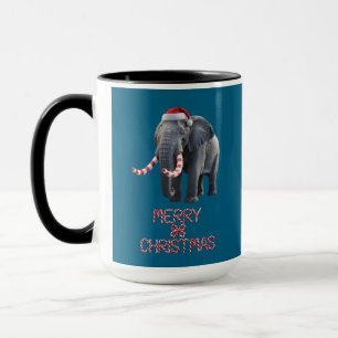 Taza Elefante de Navidad