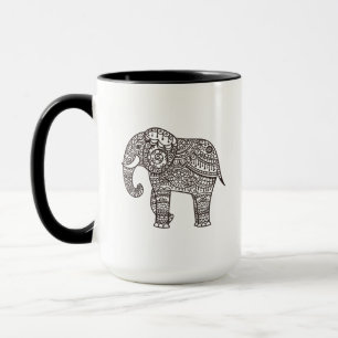 Taza Elefante decorativo del estilo