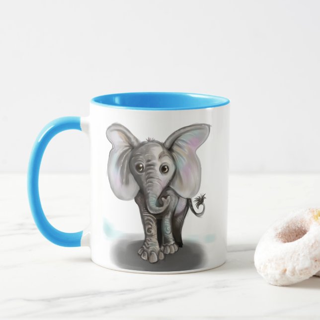 Taza Elefante del bebé (Con donut)