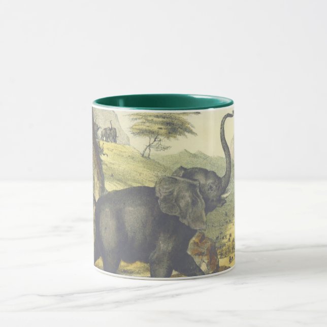 Taza Elefante del vintage (Centro)